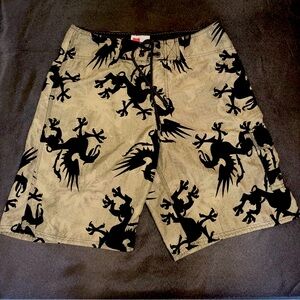 Mossimo Supply Co Green and Black Board Shorts for Swim